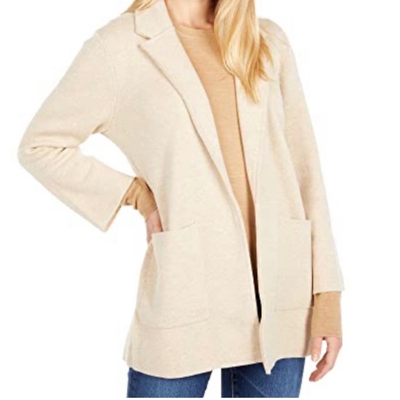 J. Crew Jackets & Blazers - J Crew Sophie Open-Front Sweater Blazer Ivory S